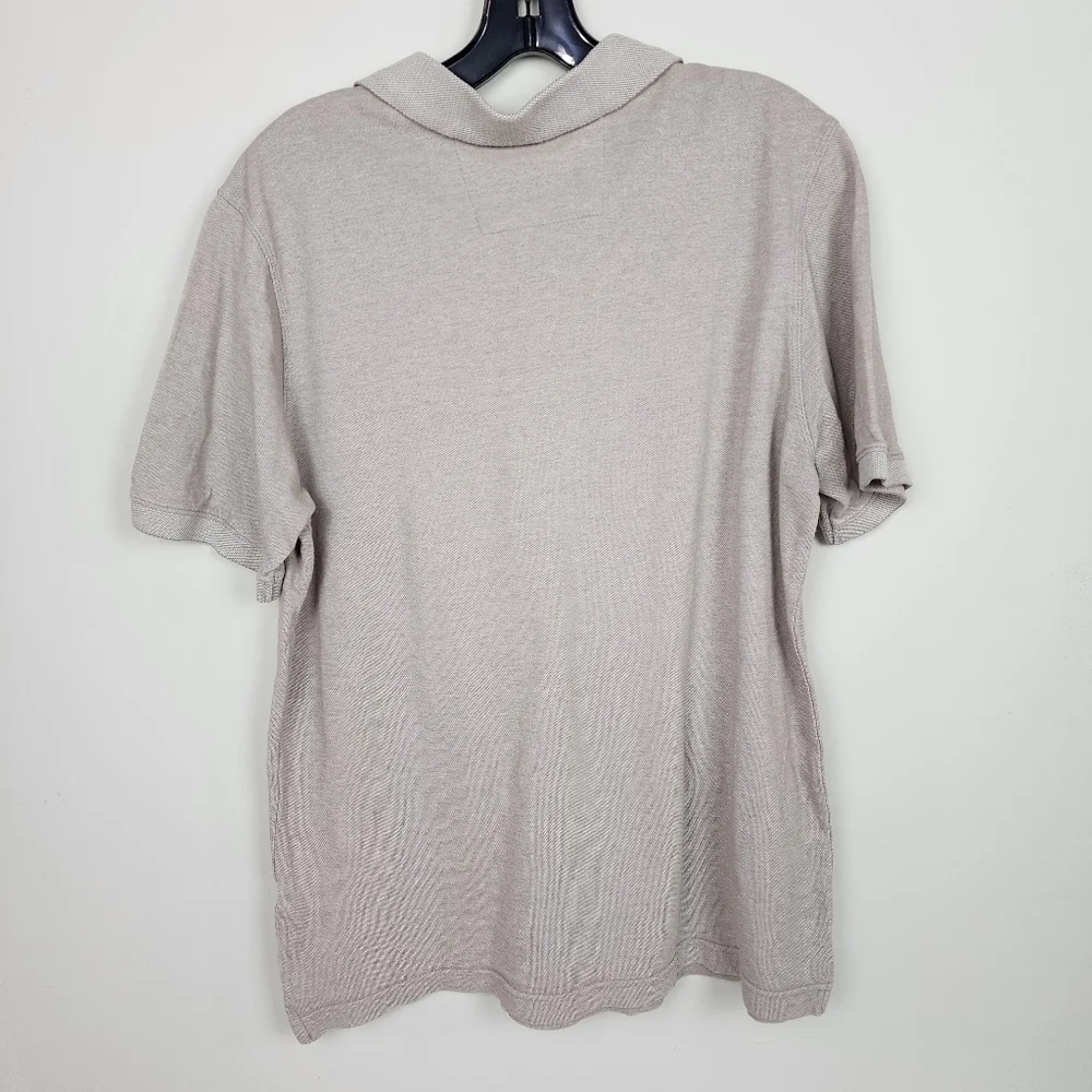 Banana Republic Light Tan Polo Shirt, Size Large